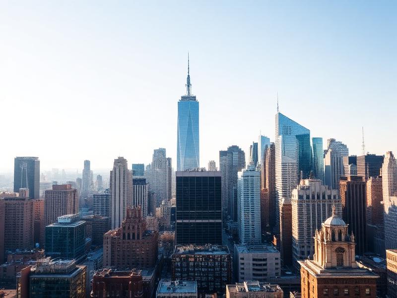 New York City skyline on a clear day