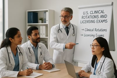 International medical students receiving guidance for U.S. clinical rotations and licensing exams International medical students receiving guidance for U.S. clinical rotations and licensing exams